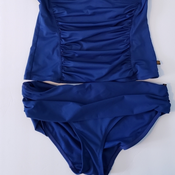 La Vie En Rose, Royal Blue Tankini - Picture 8 of 14